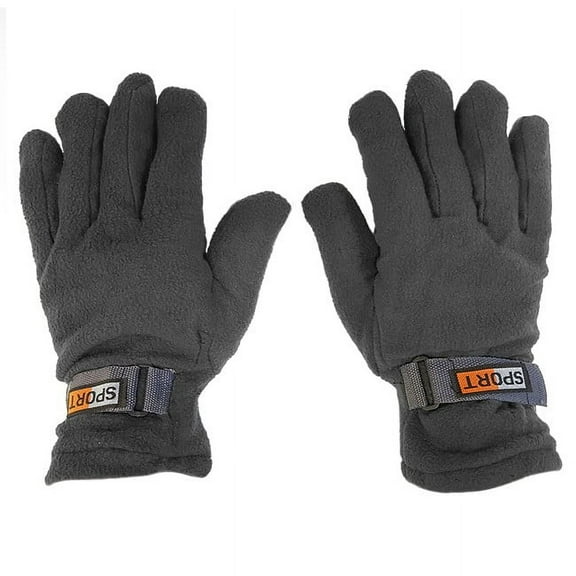 Value Pack Mens Subzeros Sport Fleece Lined Adjustable Warm Winter Gloves