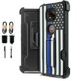 thumbnail image 1 of Value Pack ! for Motorola Moto G Power 2021 (NOT FIT 2020 version) Magnetic Card Slot Belt Clip Phone Case 360° Cover Kickstand Holster Hybrid Shock Bumper with Tempered Glass, 1 of 4