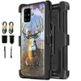 thumbnail image 1 of Value Pack ! for Samsung Galaxy A51 4G (NOT FOR SAMSUNG A51 5G) case Phone Case 360° Cover Screen Protector Clip Kickstand Holster Hybrid Shock Bumper (Big Buck), 1 of 2