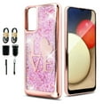thumbnail image 1 of Value Pack ! for Samsung Galaxy A52 5G Liquid Glitter Bling Sparkling Cute Woman Girl Phone Case Silicone PU Shock Bumper Scratch Guard Skin Wrap Slim Cover, 1 of 4