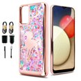 thumbnail image 1 of Value Pack ! for Samsung Galaxy A52 5G Liquid Glitter Bling Sparkling Cute Woman Girl Phone Case Silicone PU Shock Bumper Scratch Guard Skin Wrap Slim Cover, 1 of 4