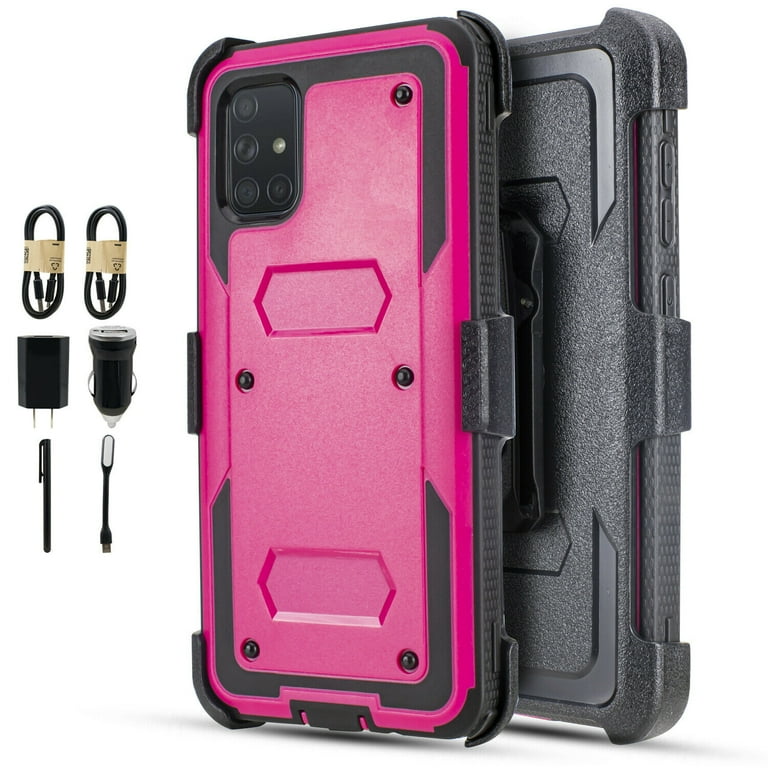 Samsung Galaxy A71 5G Value Pack, Heavy Duty Cover, Kickstand