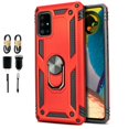 thumbnail image 1 of Value Pack + for Samsung Galaxy S20 FE with Tempered Glass Screen Protector Metal Titanium Case Hybrid Phone Case Magnet Mount Ready Grip Grids Kick stand Slim Shock Bumper Cover, 1 of 4