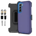 thumbnail image 1 of Value Pack ! for Samsung Galaxy S21 FE 5G (NOT FIT S21 5G) Heavy Duty with Built In Screen Phone Case 360° Cover Clip Kickstand Holster Hybrid Shock Bumper, 1 of 4