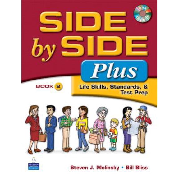 Pre-Owned Side by Side Plus Book 2 Gazette Audio CD Program + Word by Word Picture Dictionary 2nd Ed. With Wordsongs Music CD + Side by Side Activity & Test Prep Workbook 3rd Ed. With 2 Audio CD's