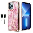 thumbnail image 1 of Value Pack and iPhone 13 PRO MAX 6.7 inch Liquid Glitter Phone Case Shock Proof Edges Hybrid Hard Back Slim Bumper Cover, 1 of 3