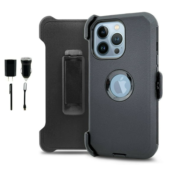 Value Pack ! for Apple iPhone 13 MINI Phone Case 360° Cover Clip Kickstand Holster Hybrid Shock Bumper