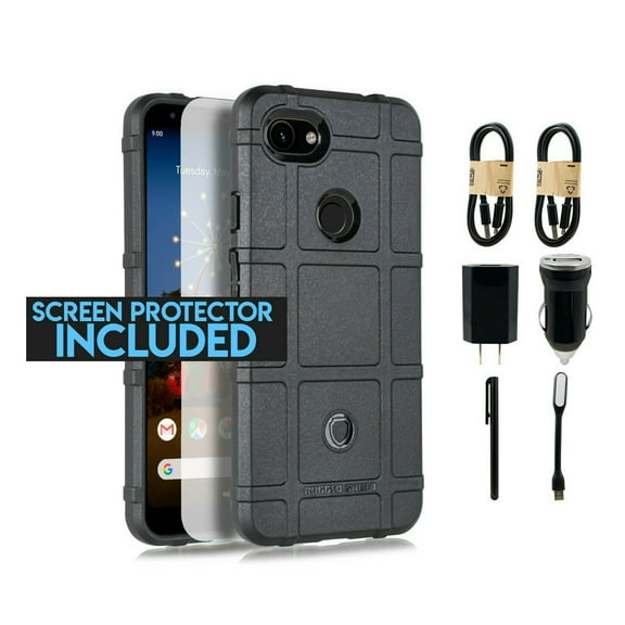 ~Value Pack~ for Google Pixel 3A XL Case Phone Case Shock Proof Edges Hybrid Hard Back Slim Bumper Cover