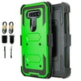thumbnail image 1 of Value Pack ! for LG K51 Q51 case Phone Case 360° Cover Built In Screen Protector Clip Kickstand Holster Hybrid Shock Bumper (Green), 1 of 4