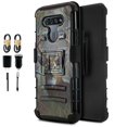 thumbnail image 1 of Value Pack ! for LG K51 Q51 with Tempered Glass Phone Case Rugged Cover Screen Protector Clip Kickstand Holster Hybrid Shock Bumper (Deer), 1 of 4