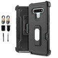 thumbnail image 1 of Value Pack ! for LG Stylo 6 Magnetic Card Slot Belt Clip Phone Case 360° Cover Kickstand Holster Hybrid Shock Bumper with Tempered Glass, 1 of 4