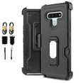 thumbnail image 1 of Value Pack ! for LG Stylo 6 with Tempered Glass Phone Case Rugged Cover Screen Protector Clip Kickstand Holster Hybrid Shock Bumper (Black), 1 of 8