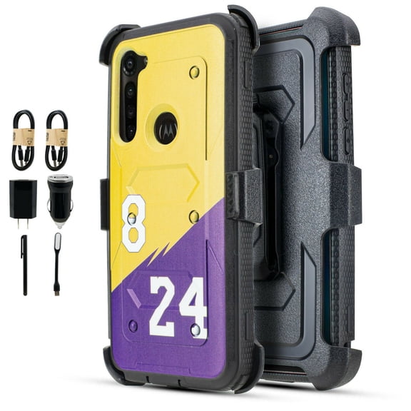 Value Pack ! for Moto G Stylus 2020 XT2043 Heavy Duty case Phone Case 360° Cover Screen Protector Clip Kickstand Holster Hybrid Shock Bumper (8/24)