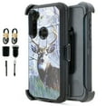 thumbnail image 1 of Value Pack ! for Moto G Stylus 2020 XT2043 Heavy Duty case Phone Case 360° Cover Screen Protector Clip Kickstand Holster Hybrid Shock Bumper (Deer), 1 of 4