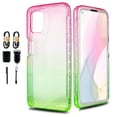 thumbnail image 1 of Value Pack ! for Moto G Stylus 2021 Glitter Full Body Built In Screen Protector Phone Case PU Shock Bumper Scratch Guard Skin Wrap Slim Cover, 1 of 4