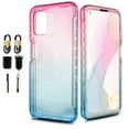thumbnail image 1 of Value Pack ! for Moto G Stylus 2021 Glitter Full Body Built In Screen Protector Phone Case PU Shock Bumper Scratch Guard Skin Wrap Slim Cover, 1 of 4