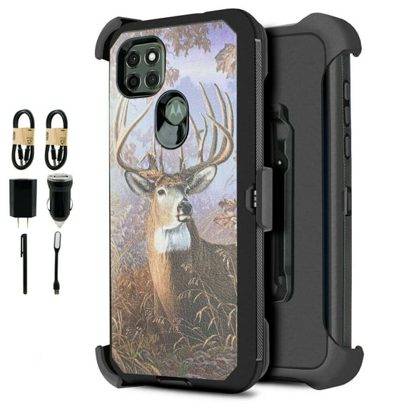 Value Pack ! for Moto G9 Power Phone Case 360° Cover Clip Kickstand Holster Hybrid Shock Bumper