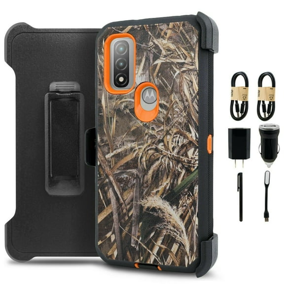 Value Pack ! for Motorola G Pure 2021 Moto G Power 2022 Phone Case 360° Cover Clip Kickstand Holster Hybrid Shock Bumper