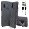 thumbnail image 1 of Value Pack ! for Motorola Moto G Pure Slim Case Phone Case 360° Cover Clip Kickstand Holster Hybrid Shock Bumper with Tempered Glass, 1 of 4