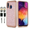 thumbnail image 1 of Value Pack + for Samsung Galaxy A10E Case Hybrid Phone Case Glitter Shock proof Edge Slim Bumper Scratch Cover, 1 of 4