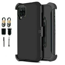 Value Pack ! for Samsung Galaxy A12 Phone Case 360° Cover Clip Kickstand Holster Hybrid Shock Bumper