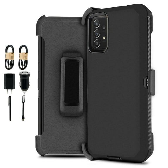 Value Pack ! for Samsung Galaxy A72 5G Phone Case 360° Cover Clip Kickstand Holster Hybrid Shock Bumper