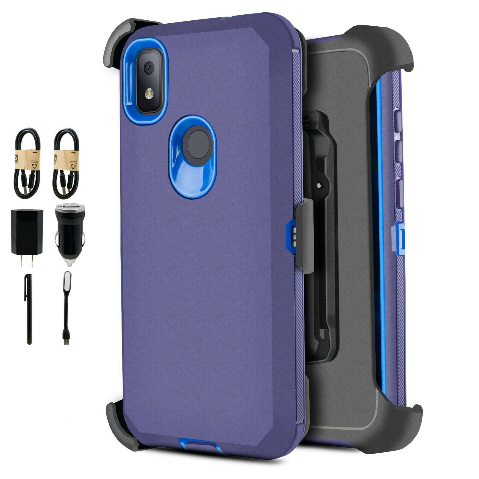 Value Pack ! for T-Mobile Revvl 4 Phone Case 360 Cover Clip Kickstand Holster Hybrid Shock Bumper (Blue) - Walmart Business Supplies Value Pack ! for T-Mobile Revvl 4 Phone Case 360 Cover Clip Kickstand Holster Hybrid Shock Bumper (Blue) - Walmart Business Supplies