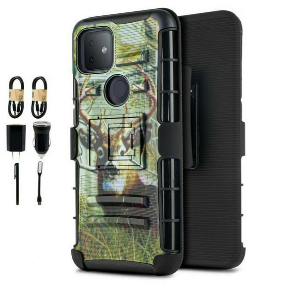 Value Pack ! for T-Mobile Revvl 5G Phone Case 360° Cover Clip Kickstand Holster Hybrid Shock Bumper