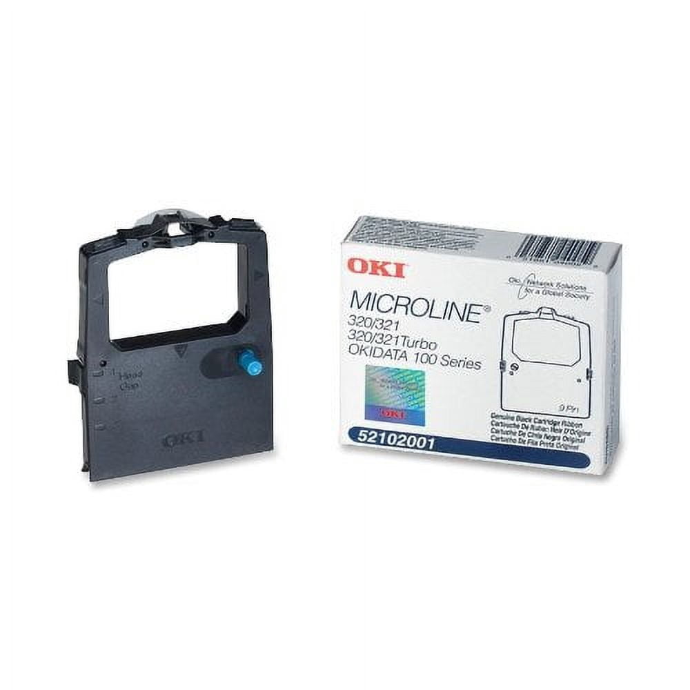 Value Pack of 12 Okidata Black Nylon Ribbon for Microline 320/321 ...