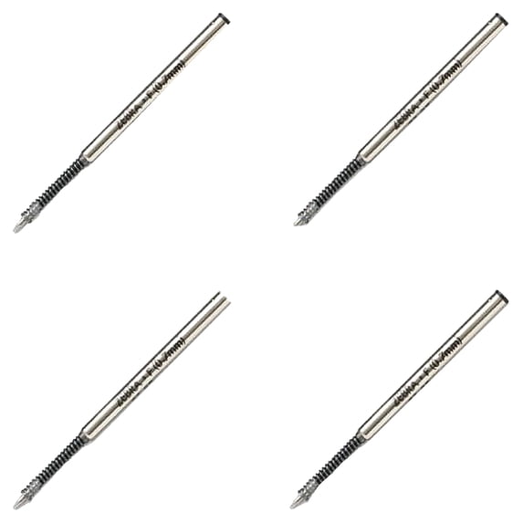 Value Pack of 4 - Zebra(R) Ballpoint F-Refills For F-301 Ultra,F-301 Pen, F-301 Compact, F-402 Pen, Fine Point, 0.7 mm, Black, 4 Pack = 8 refills