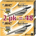 thumbnail image 1 of Bic Cristal Bold, 1.6 mm Ball Pen, Black - Pack of 48., 1 of 2