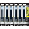 thumbnail image 1 of Value Pack of 6 - Pilot G2 Gel Ink Refills for Rolling Ball Pen, Fine Point, Navy Blue (77252), 1 of 1