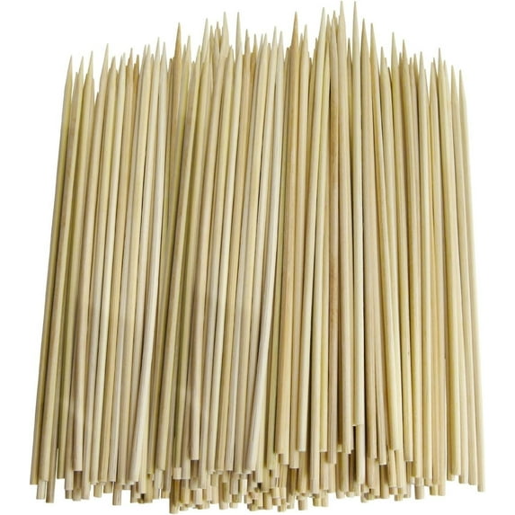Chef Craft 6 Inch Natural Bamboo Barbecue Skewers, 600 Piece Set