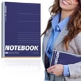thumbnail image 1 of Value Pick A5 Lined Composition Notebook, 5.51 x 8.21 Inch Navy Blue Hardcover Journal Notebook, 40 Sheets 80 Pages Lined Notepad for Office Notes, Travel Log & Daily Planning, 1 of 4