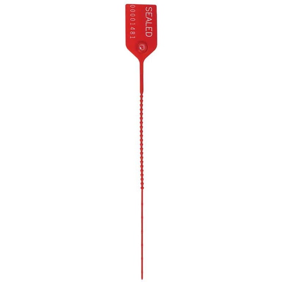 Value Security Seals - Red - Box of 250 - Zip Ties