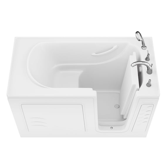 Value Series 30 in. x 60 in. Right Drain Quick Fill Walk-In Soaking Tub in White