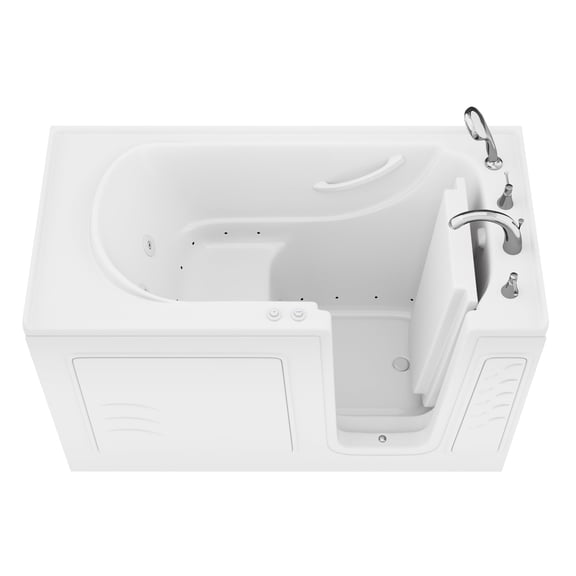 Value Series 30 in. x 60 in. Right Drain Quick Fill Walk-In Whirlpool and Air Tub in White