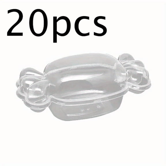 Value Set: Candy Container - Holiday Party Dessert and Snack Tray. Reusable containers perfect for holding fruit, desserts, cakes, candies, and gingerbread decorations