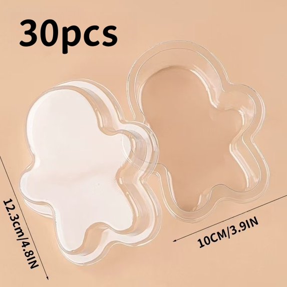 Tree Shape Containers Value Set: Christmas Tree Shaped Containers and Gingerbread Man Shaped ...
