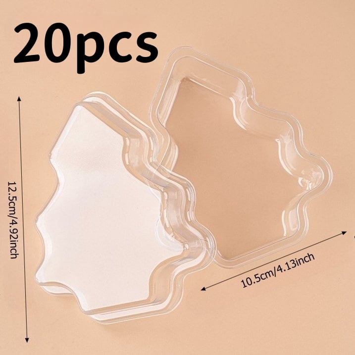Tree Shape Containers Value Set: Christmas Tree Shaped Containers and Gingerbread Man Shaped ...