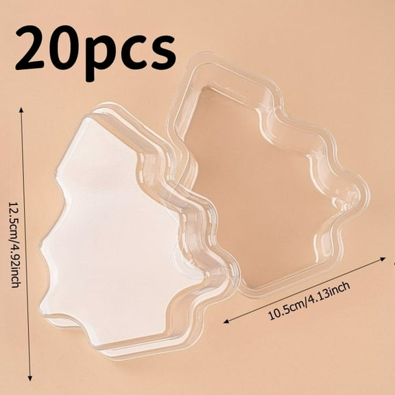 Value Set: Christmas Tree Shaped Containers and Gingerbread Man Shaped Containers – Reusable Containers for Holiday Party Dessert and Snack Trays