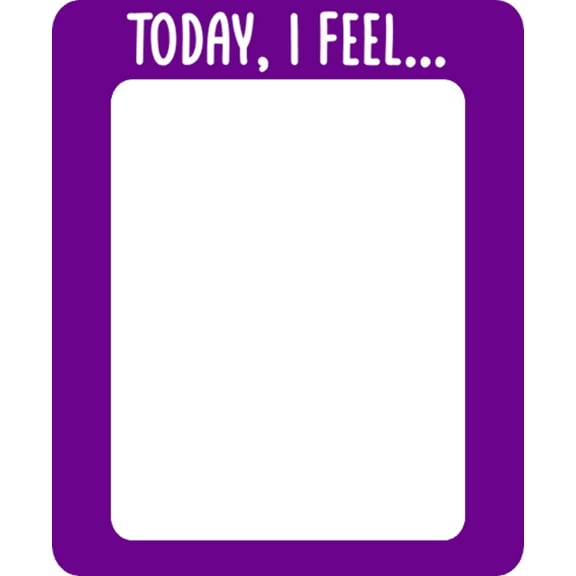 Value Your Vibes Replacement "Today, I Feel" Magnet Marker - 1.55" x 1.89"