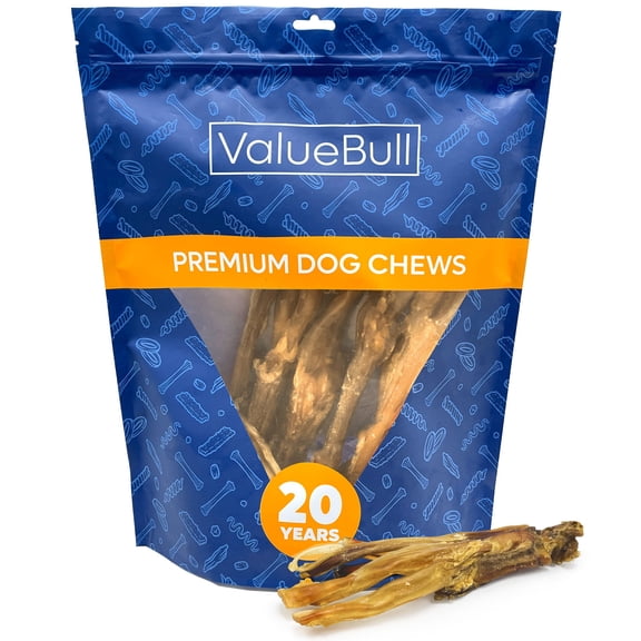 ValueBull Beef Tendons For Dogs, Varied Shapes, 1 Pound