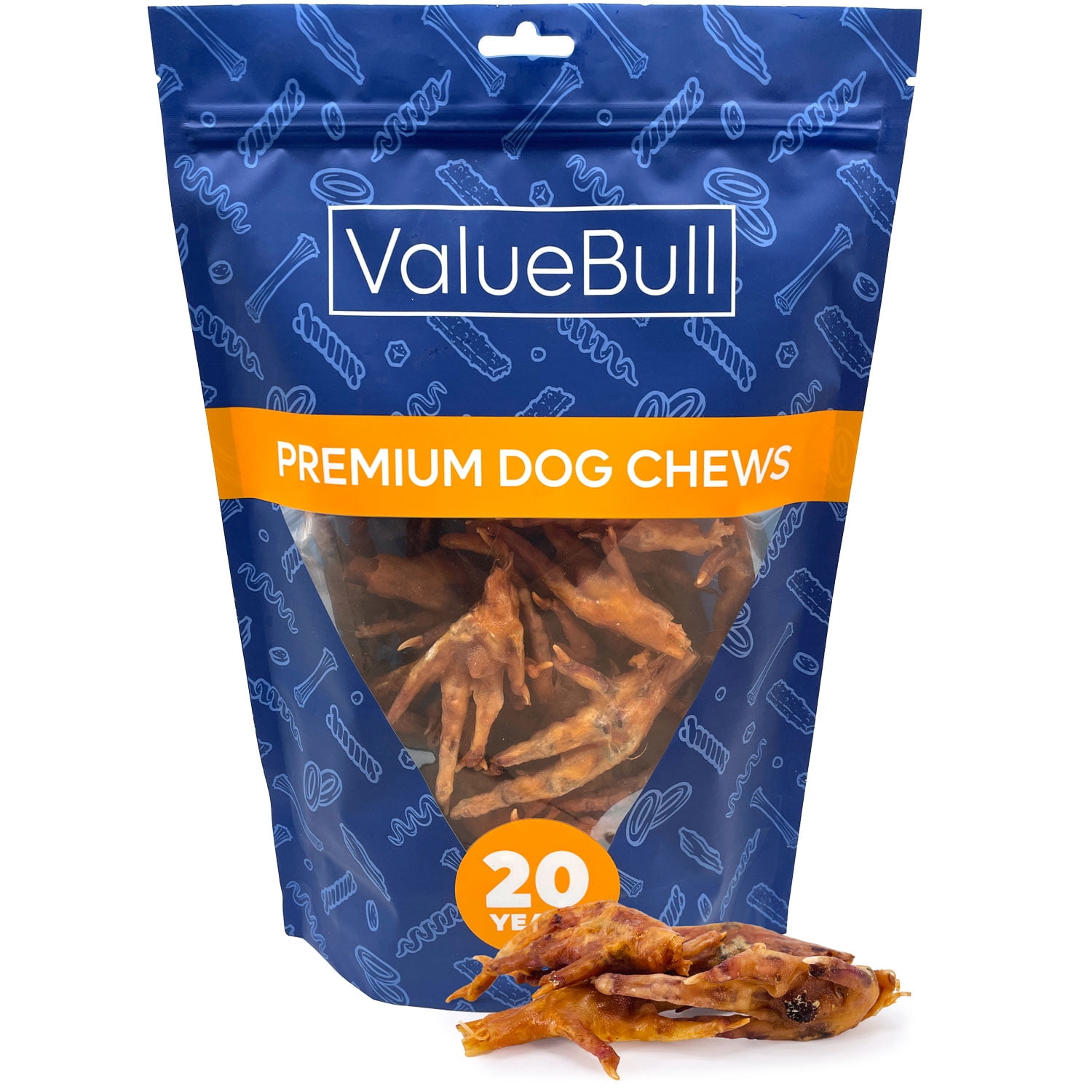ValueBull Chicken Feet for Dogs, 25 Count - Walmart.com