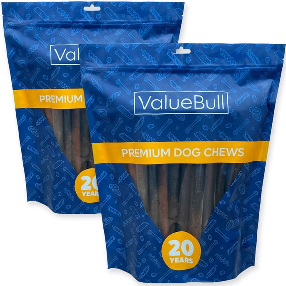 ValueBull Collagen Sticks for Dogs, 12 Inch Jumbo Chews, Natural Long-Lasting Dog Treats, 50 Count