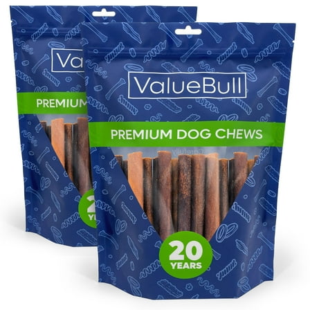 ValueBull Collagen Sticks for Dogs, 6 Inch Medium Chews, Natural Long-Lasting Dog Treats, 50 Count