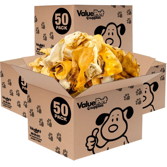 ValueBull Cow Ears, Varied Shapes, Small, 200 Count Bulk Pack