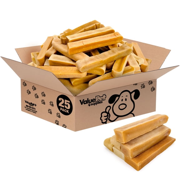 ValueBull Himalayan Yak Cheese Dog Chews, Extra Extra Large, 25 ct Bulk Pack