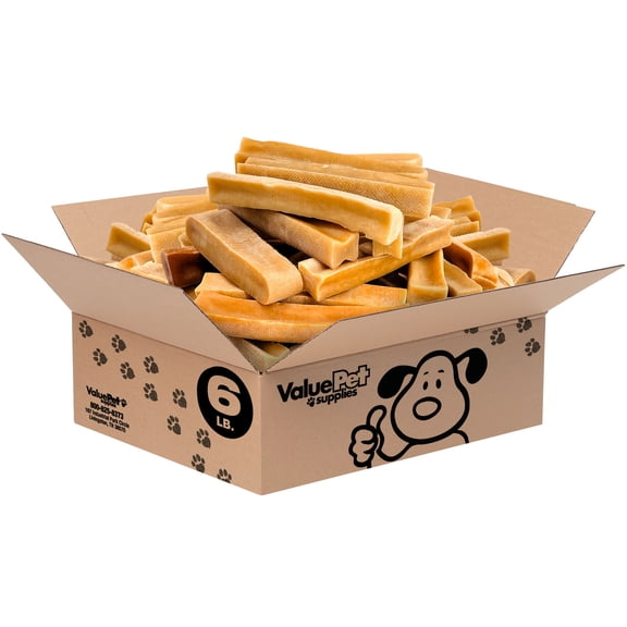 ValueBull Himalayan Yak Cheese Dog Chews, Large, 6 lb Bulk Pack