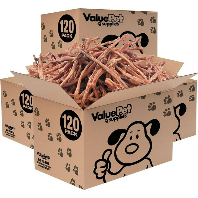 ValueBull Lamb Pizzle Sticks, 480 Count Bulk Pack Natural Dog Treats